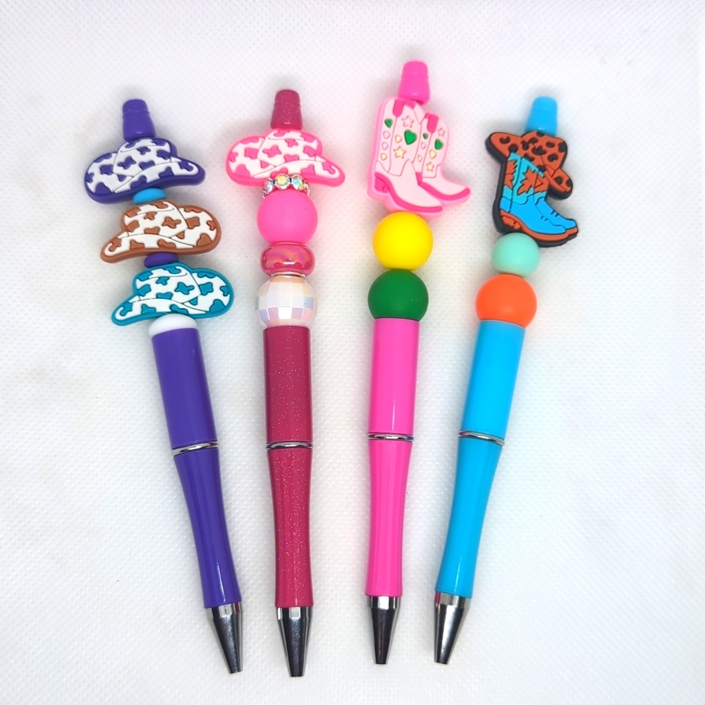 Western Theme Beaded Pen - Pick 1!